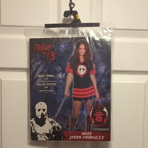 Women's Miss Jason Voorhees Costume Size Small Brand New